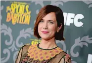  ?? JORDAN STRAUSS/INVISION/AP ?? Kristen Wiig stars in the new movie “Nasty Baby” and recently wrapped shooting a new take on the classic comedy “Ghostbuste­rs.”