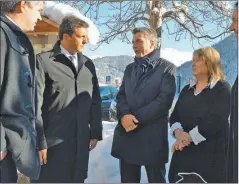  ?? CEDOC PERFIL ?? OTRA EPOCA. Enero de 2015. Macri recién asumido, con Massa.