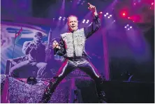  ?? THE ASSOCIATED PRESS ?? Iron Maiden’s Bruce Dickinson is about to resume his spoken-word tour, where he speaks about his life, being a rock star and a host of other topics.