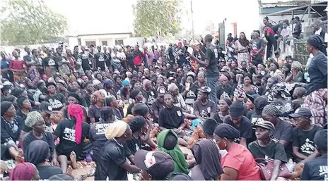  ?? ?? Nasarawa Women for Justice converged for 24 hours prayer ahead of the Supreme Court judgment on the state’s governorsh­ip election… yesterday.