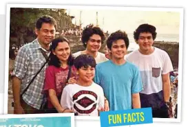  ??  ?? KELUARGA LENGKAP: The Overtunes bersama adik bungsu mereka, Andrew, serta orang tua saat merayakan Natal tahun lalu dengan liburan di Bali.