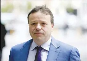  ?? AP PHOTO ?? The chairman of the British Parliament’s media committee says Brexit campaigner Arron Banks has questions to answer about his contacts with Russian officials.