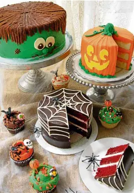  ??  ?? Halloween cakes from MBakery