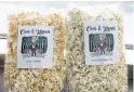 ??  ?? O’Brien’s new business — selling flavoured kettle corn — is called Cons and Kernels.