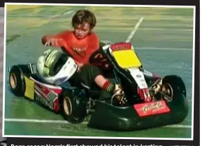  ?? INSTAGRAM ?? Born racer: Norris first showed his talent in karting