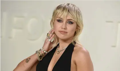  ?? ?? Superior songcraft … Miley Cyrus attending a Tom Ford fashion show in 2020. Photograph: Jordan Strauss/Invision/AP