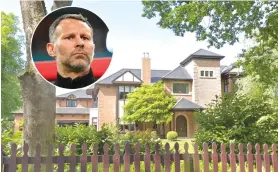  ??  ?? Giggs’ home selling for US$ 4,5 — inset : Ryan Giggs