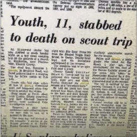  ??  ?? This is how the Delaware County Daily Times reported the case in 1970.