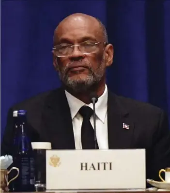  ?? ?? ► El primer ministro de Haití, Ariel Henry, en Nueva York, el 22 de septiembre de 2023.