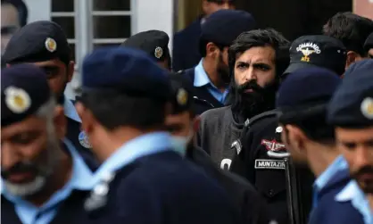  ?? ?? Zahir Jaffer arrives at court in Islamabad where he was sentenced to be hanged. Photograph: Farooq Naeem/AFP/Getty Images