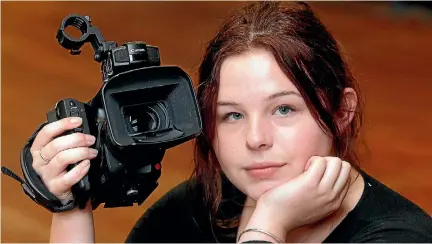  ?? PHOTO: KEVIN STENT/FAIRFAX NZ ?? Stella Atkinson, a Wellington High School year 13 student, has been inspired to make a documentar­y about rape culture in Wellington.