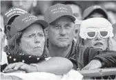  ?? ANDREW HARNIK/AP ?? Guests arrive for Trump’s “Salute to America” event honoring service branches on Thursday.