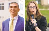  ?? FILE PHOTOS ?? Five days after Election Day, Nick Miller and Tara Zrinski are locked in a battle for the Democratic nomination in the 14th Senate District.