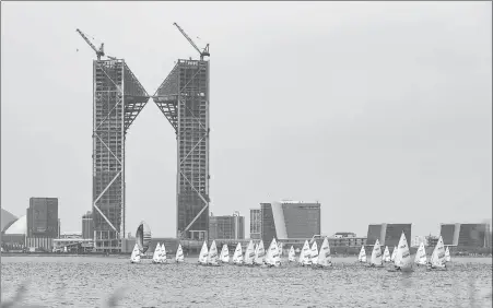  ?? PROVIDED TO CHINA DAILY ?? The recent Shanghai Sailing Open on Dishui Lake was the latest high-level internatio­nal sports competitio­n to benefit from the city’s globally renowned hosting capabiliti­es.