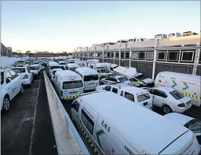  ?? PHOTO: SINO MAJANGAZA ?? More than 1 000 Eastern Cape provincial government vehicles, which were supposed to have been auctioned off six years ago, are standing idle in state garages.