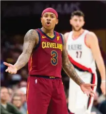  ?? MARLA RIDENOUR GETTY IMAGES FILE PHOTO ?? Isaiah Thomas admits the Cavs are better off with him back in the lineup.