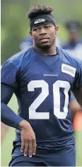  ?? — THE ASSOCIATED PRESS ?? Seattle Seahawks running back Rashaad Penny has performed well in training camp.