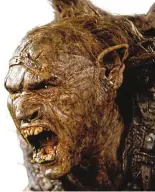  ??  ?? Scary: One of Tolkien’s male orcs