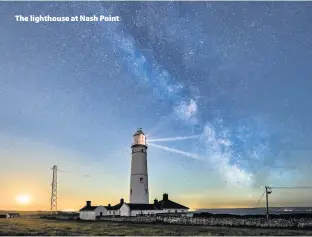  ??  ?? > The lighthouse at Nash Point