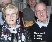  ??  ?? Nancy and Seamus Bradley.