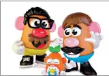  ??  ?? This photo provided by Hasbro shows the new Potato Head world. Mr. Potato Head is no longer a mister. Hasbro, the company that makes the potato-shaped plastic toy, is giving the spud a gender neutral new name: Potato Head. The change will appear on boxes this year. (Hasbro via AP)