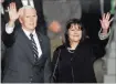  ?? Tsafrir Abayov ?? The Associated Press Vice President Mike Pence and his wife, Karen, wave as they land Sunday at Tel Aviv airport.