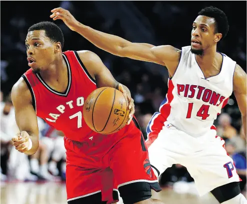  ?? GREGORY SHAMUS / GETTY IMAGES FILES ?? Kyle Lowry and the Toronto Raptors put a lid on the regular season in Cleveland on Wednesday.