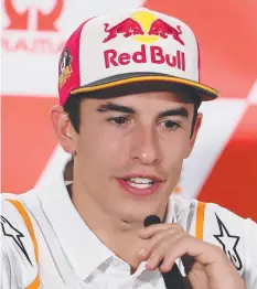  ?? Picture: AFP ?? ALL SET: Marc Marquez at Phillip Island yesterday.