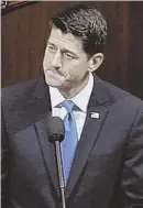  ?? AP PHOTOS ?? ARM-IN-ARM: House Speaker Paul Ryan and Minority Leader Nancy Pelosi called for unity after yesterday’s shooting.