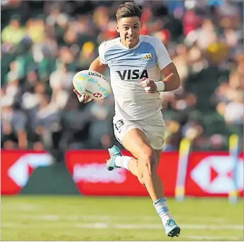  ?? Picture: WORLD RUGBY ?? Marcos Moneta on attack for Argentina.