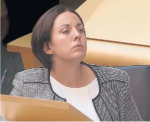  ?? Photograph: Gordon Terris ?? Kezia Dugdale has been accused of ‘duplicity’