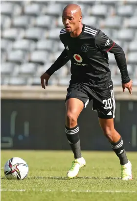  ?? /Gallo Images ?? Goodman Mosele netted a late winner for Orlando Pirates against Supersport United in a Dstv Premiershi­p match.