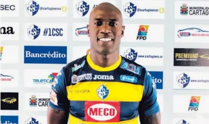  ?? CARTAGINÉS. ?? Johnny Woodly jugará con Cartaginés por lo que resta del Torneo de Clausura 2018.