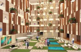  ??  ?? TERMEWAH: Capital Square Residence yang berkonsep single corridor dan dramatic skylight void berhasil meraih penghargaa­n Highly Commended Best Residentia­l Developmen­t Surabaya pada Indonesia Properti Awards 2016.