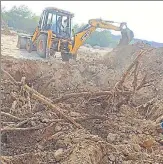  ?? ?? Excavation work at the Bijwasan site on Thursday.
