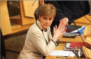  ??  ?? „ Nicola Sturgeon said the planned National Investment Bank could have a huge impact in Scotland.