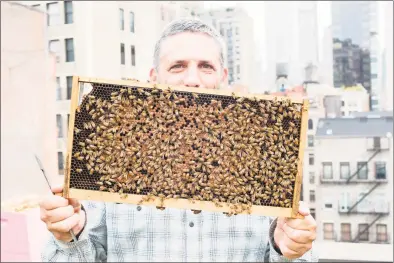  ?? Contribute­d photo ?? Norwalk nativeAndr­ew Coté is a fourth-generation beekeeper and author who recently published his memoir "Honey and Venom: Confession­s of an Urban Beekeeper."