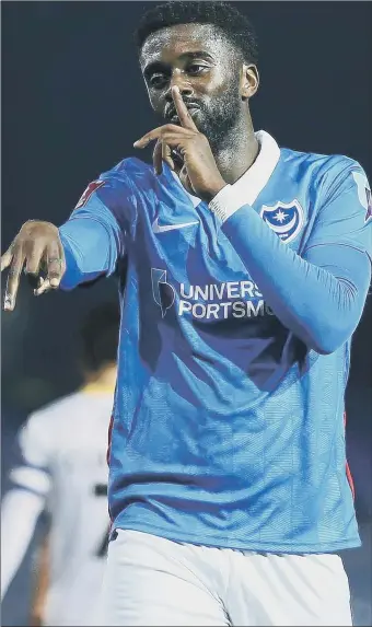  ?? Picture: Joe Pepler ?? OPTIONS Jordy Hiwula’s return has given Pompey a ‘sexy bench’ according to Danny Cowley