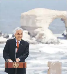  ??  ?? El Presidente Piñera visitó ayer Antofagast­a.