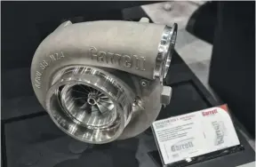  ??  ?? Figuring out exactly how much a turbo will flow requires a bit of help from the manufactur­er. Companies like Garrett and Borgwarner provide access to compressor maps, which show the maximum pressure ratio, flow, and compressor speed.