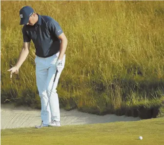  ?? AP PHOTO ?? BACK FOR SECONDS: Jordan Spieth, who missed the cut at the U.S. Open, will look to repeat as the Travelers Championsh­ip winner this week in Cromwell, Conn.