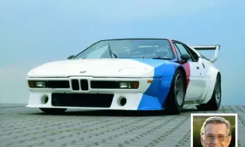  ??  ?? FAST BACK THEN: BMW M1 of 1979. Track owner Martin Birrane (right) being remembered today on what would have been his 83rd birthday