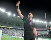  ??  ?? Kieran Read after his final match as All Blacks captain, the World Cup playoff for third against Wales in November.
