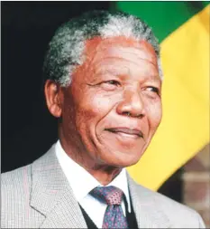  ??  ?? The late Nelson Mandela