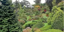  ??  ?? Muriel and Bob Davison’s 16-hectare Maple Glen garden at Glenham, looking back to the family home.