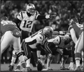  ?? Associated Press ?? MAKING THE CALL In this Jan. 20 file photo, New England Patriots quarterbac­k Tom Brady (12) calls a play during the first half of the AFC championsh­ip game.