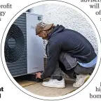  ?? ?? ECO-DRIVE: A heat pump being fitted