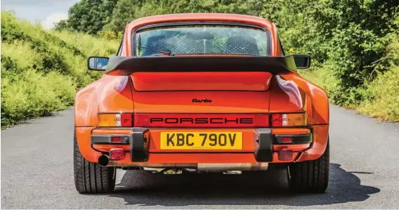  ??  ?? Below: And this is the view most rivals got of the 930 in its heyday…