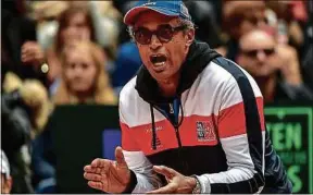  ??  ?? Yannick Noah est un fervent défenseur du format actuel de la Coupe Davis.