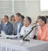  ?? KELVIN MOTA ?? Alejandro Montás encabezó un acto por aniversari­o de la CAASD.